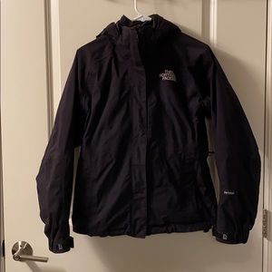North Face Womens Black Rain Jacket, XS